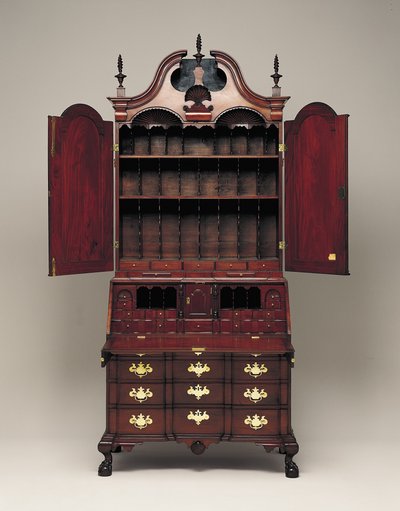 Escritorio y librero, c.1770-76 de Nathaniel Gould