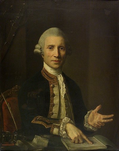 Capitán Thomas Baillie (m. 1802) de Nathaniel Hone