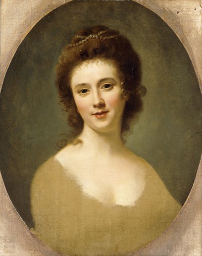 Retrato de la Señorita Sunning, cabeza y hombros de Nathaniel Hone