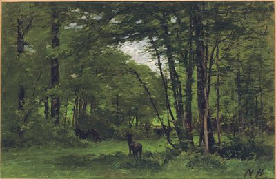 La Cerca Fronteriza, Bosque de Fontainebleau, c.1868 de Nathaniel II Hone