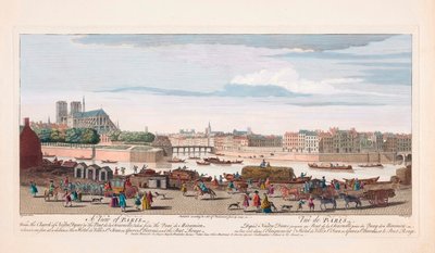 Vista de París, Francia, siglo XVIII (grabado) de Nathaniel Parr