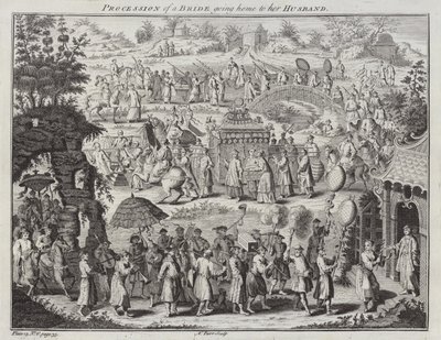 Procesión de una novia yendo a casa de su esposo de Nathaniel Parr