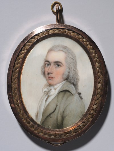 Retrato de un hombre y retrato de una mujer, c. 1795 de Nathaniel Plimer