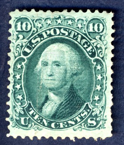 10c Washington E Grill único, 1867 de National Bank Note Company