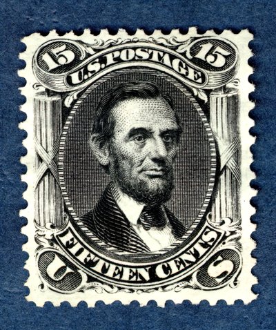 Reedición de 15c Abraham Lincoln, 1875 de National Bank Note Company