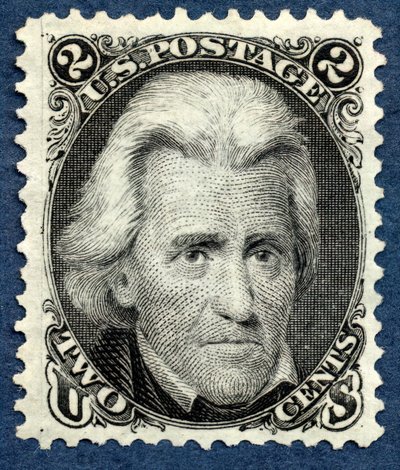 2c Andrew Jackson reedición única, 1875 de National Bank Note Company