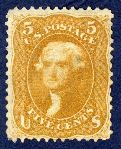 Jefferson de 5c, 1861 de National Bank Note Company