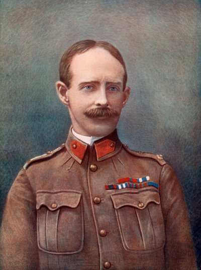 Teniente General Ian Hamilton, comandante de la División de Infantería Montada, Fuerza de Campo de Sudáfrica, 190 de Navy and Army