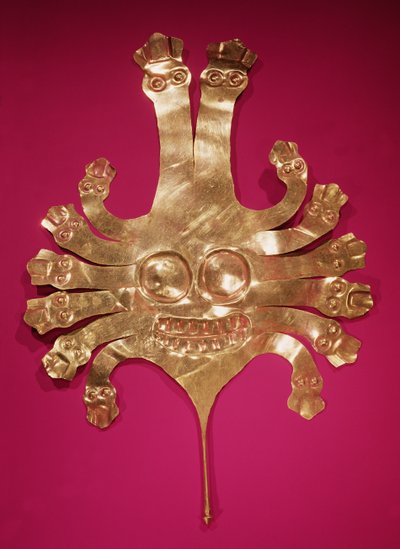 Cabeza de Medusa, de Perú (oro) de Nazca Culture