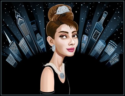 Audrey Hepburn, 2021 (digital) de Neale Osborne