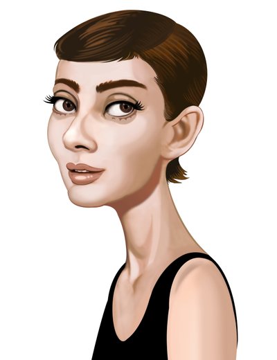 Audrey Hepburn, 2021 (digital) de Neale Osborne