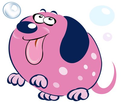 Perro burbujeante - caricatura de Neale Osborne