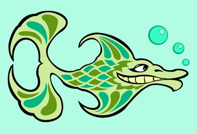 Funny fish, 2023 (digital) de Neale Osborne