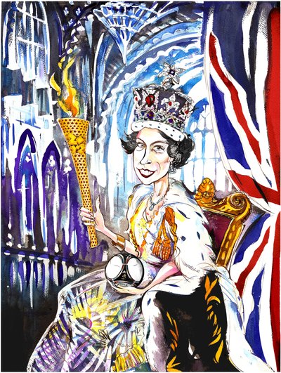 Reina Isabel II 2012, por Neale Osborne de Neale Osborne