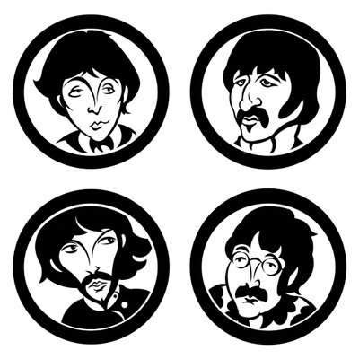 The Beatles, 2004 (tinta, revisión digital 2023) de Neale Osborne