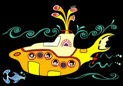 Yellow Submarine, 2004 (tinta, revisión digital 2023) de Neale Osborne