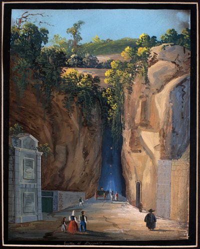 Cueva en Pozzuoli de Neapolitan School