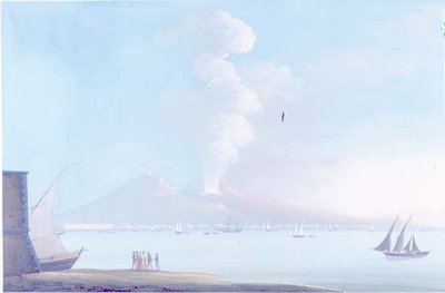 La erupción del Vesubio de Neapolitan School