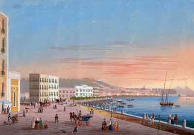 Vista de Nápoles desde Posillipo de Neapolitan School