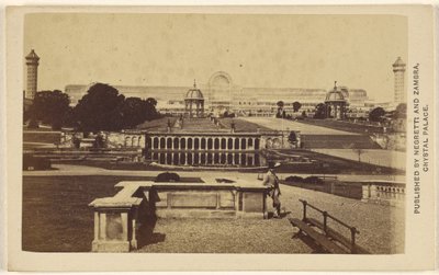 [Vista larga exterior del edificio y los terrenos del Crystal Palace] de Negretti and Zambra
