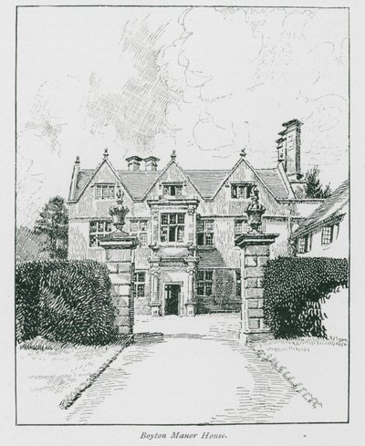 Boyton Manor House (litografía) de Nelly Erichsen