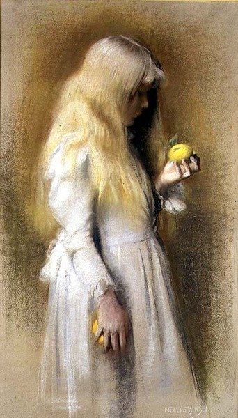Cabello dorado de Nelly Erichsen