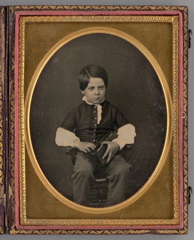 Retrato sin título de un niño sentado, 1853 de Nelson