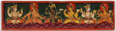 Cubierta de manuscrito Shaiva de Nepalese School