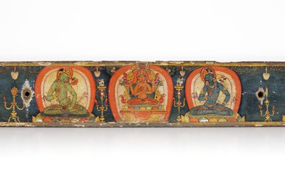 Manuscrito de Las Cinco Protecciones, contraportada de Nepalese School