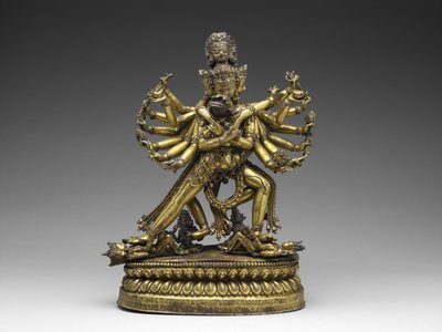 Shastradhara (Portador de Armas) Hevajra, c. 1531 de Nepalese School