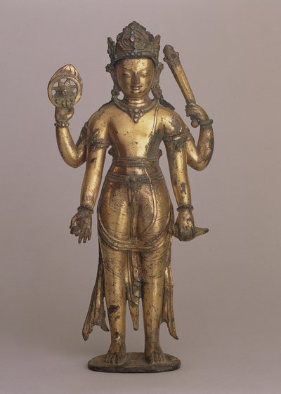 Estatuilla del dios hindú Vishnu, c.1200 de Nepalese School