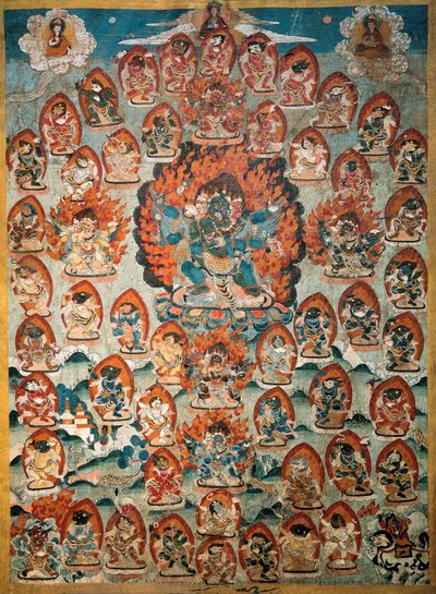 Vista del paraíso, visiones de Bard, Nepal de Nepalese School