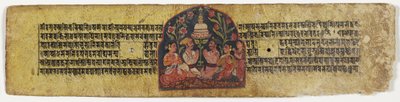 Adoración de una estupa de Nepalese School