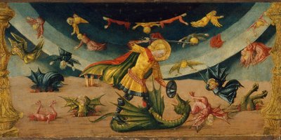 San Miguel y el dragón de Neri di Bicci