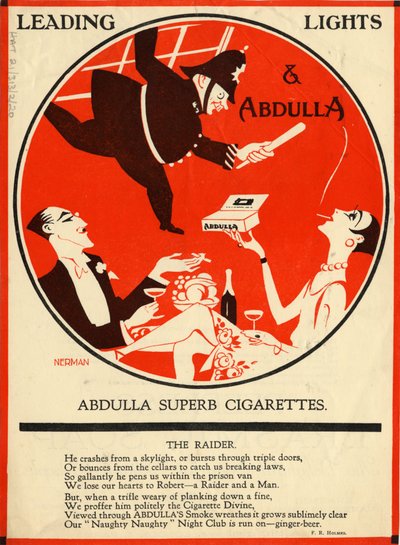 Cigarrillos Abdulla, 1920s de Nerman