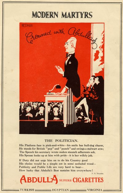 Cigarrillos Abdulla, 1927 de Nerman
