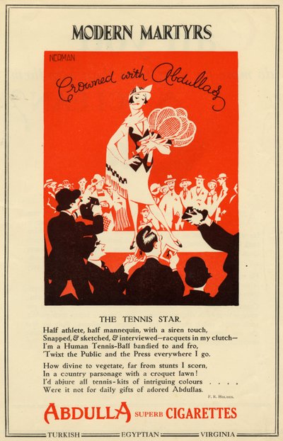 Cigarrillos Abdulla, 1927 de Nerman