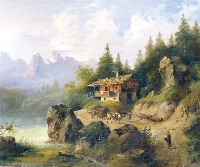 Berchtesgaden con Watzmann de Leopold Blonder