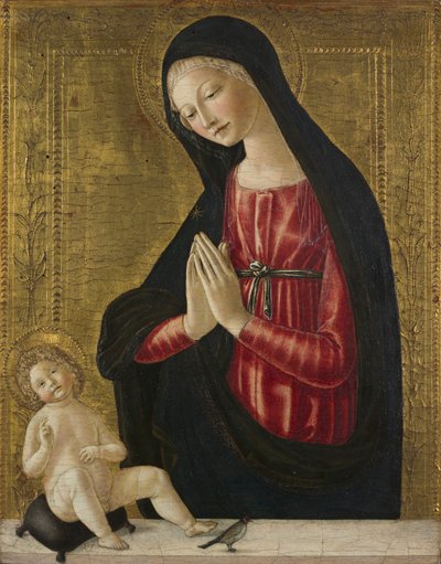 Virgin and Child with a Goldfinch de Neroccio de