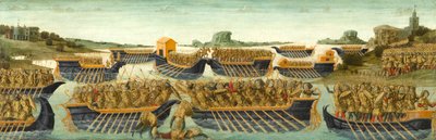 La batalla de Actium, c.1475-1480 de Neroccio di Landi