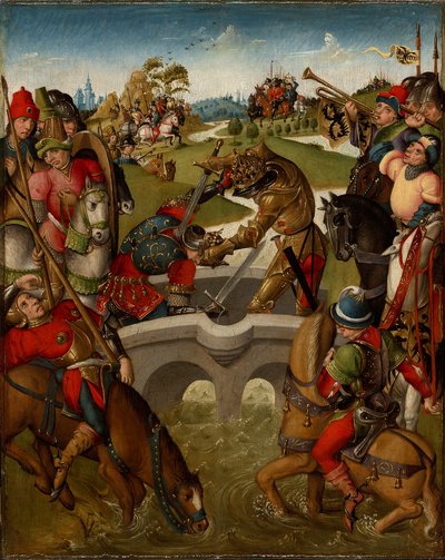 El emperador Heraclio mata al rey de Persia de Netherlandish
