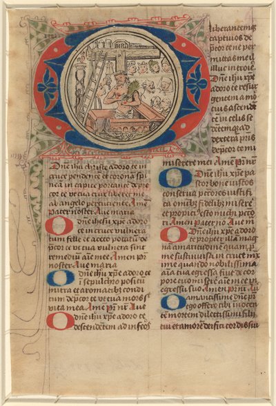 Cristo como el Hombre de Dolores de Netherlandish 15th Century