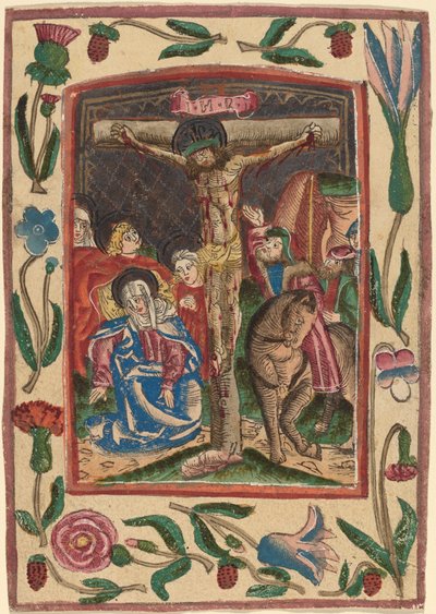 La Crucifixión de Netherlandish 15th Century