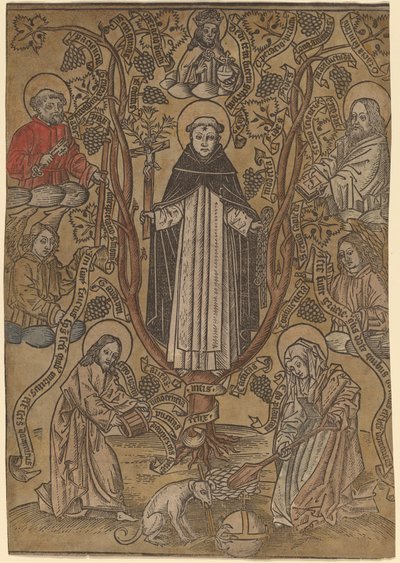 El Árbol Genealógico de los Dominicos de Netherlandish 15th Century