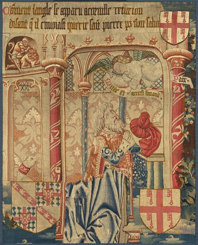 La visión del centurión Cornelio de Netherlandish 15th Century