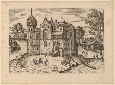 Castillo junto a un Río de Netherlandish 16th Century