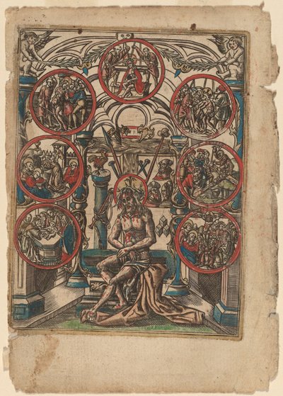 Cristo como el Hombre de Dolores de Netherlandish 16th Century