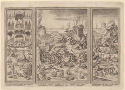 El Juicio Final Tríptico de Netherlandish 16th Century after Hieronymus Bosch, Hieronymus Cock