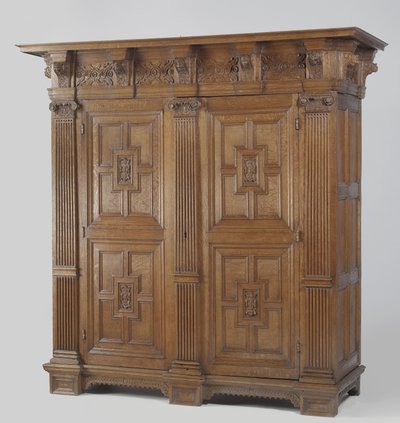 Armario con columnas jónicas de Netherlandish School