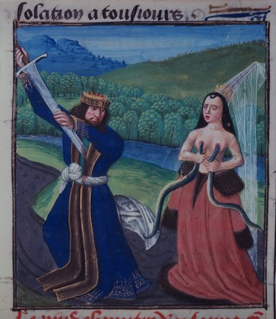 Muerte de Antonio y Cleopatra, c.1470 (vitela) de Netherlandish School